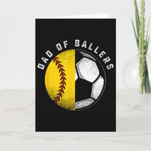 Vater von Llers Vater-Sohn-Softball-Soccer-Spieler Karte