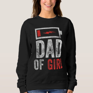 Vater von Mädchen aus der Geburt des Vaters Sweatshirt