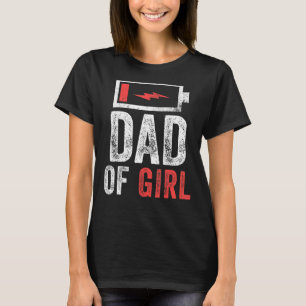Vater von Mädchen von der Geburt des Vaters T-Shirt