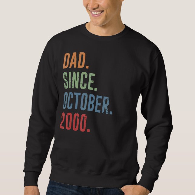 Vater von Männern seit Oktober 2000 Sweatshirt (Vorderseite)