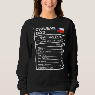Vater von Mens Chilene Ernährung Fakten Vatertag N Sweatshirt