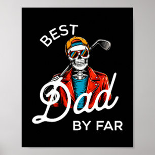 Vater von par lustiges Golf-Shirt Daddy Poster