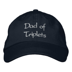 Vater von Triplets Bestickte Baseballkappe