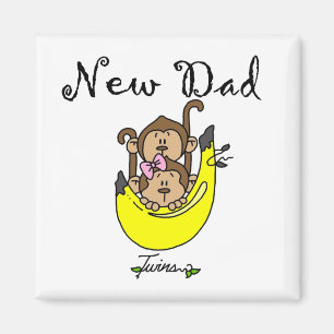 Vater von Twins Boy and Girl Tshirts and Gifts Magnet