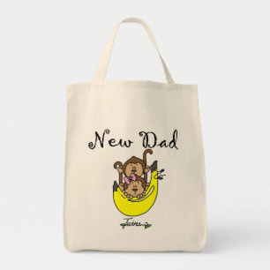 Vater von Twins Boy and Girl Tshirts and Gifts Tragetasche