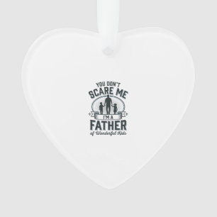 Vater von wunderbaren Kindern Vintage-Zitat-Design Ornament