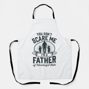 Vater von wunderbaren Kindern Vintage-Zitat-Design Schürze