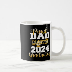 Vater von zwei 2024 Absolventen Funny Cl von 24 Se Kaffeetasse