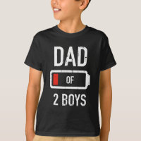 Vater von zwei Jungen Low-Batterie Geschenk für de