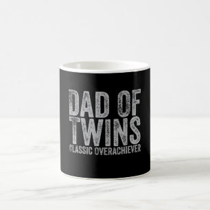 Vater von Zwillingen Klassischer Überflieger Retro Kaffeetasse
