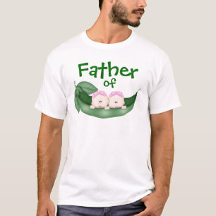Vater von Zwillingsmädchen T-Shirt