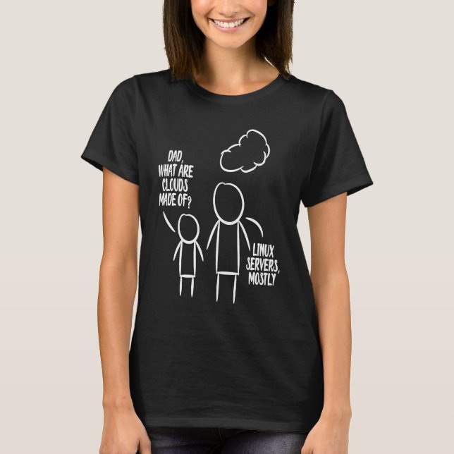 Vater Was sind Clouds Software-Entwickler-Programm T-Shirt (Vorderseite)
