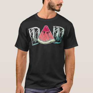 Vater Watermelon Frucht Cooler Tag Sommergeschenk T-Shirt