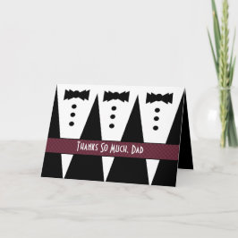 VATER Wedding Vielen Dank - Three Tuxedos Dankeskarte
