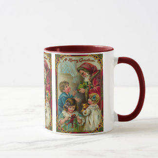 Vater-Weihnachten - Vintage Kunst Tasse