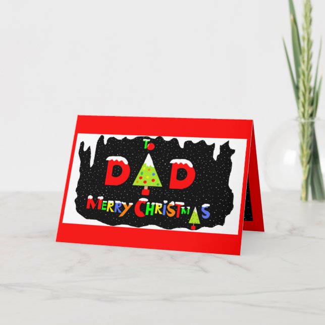 VATER-WEIHNACHTSkarte Feiertagskarte (Vorderseite)