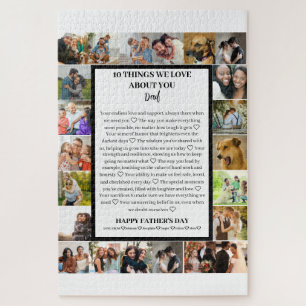 Vater Wertschätzung Vatertag 22 FotoCollage Puzzle