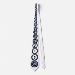 VATER WHEELS-TIE KRAWATTE