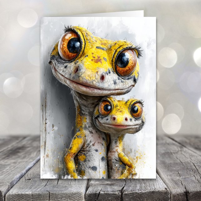 Vater-Whimsical-Geckos-Tag Feiertagskarte (Von Creator hochgeladen)