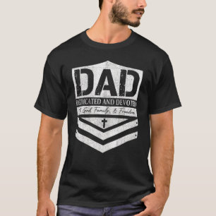 Vater widmet und gewidmet glücklichen Vatertag T-Shirt
