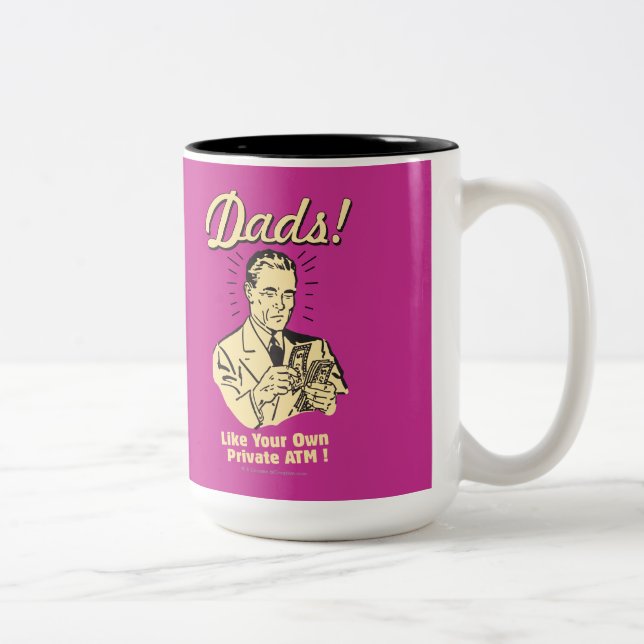 Vater: Wie eigener privater Geldautomat Tasse (Rechts)