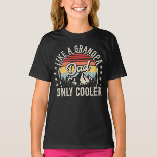 Vater wie ein Opa nur Cooler Retro Girl T-Shirt