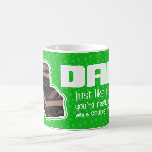 Vater "wie Fudge" lustige Golfer grüne Tasse (Mittel)