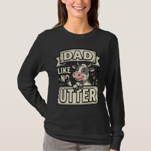 Vater wie keine andere lustige Kuh Vintage-Vektorg T-Shirt