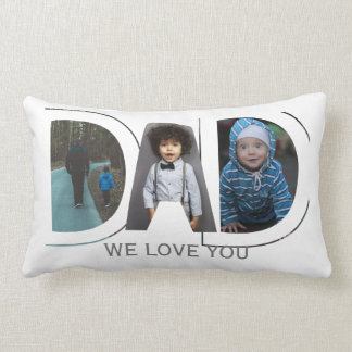 Vater Wir Liebe Sie Custom Vathers Tag 3 FotoColla Lendenkissen