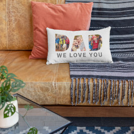 Vater Wir Liebe Sie Custom Vathers Tag 3 FotoColla Lendenkissen