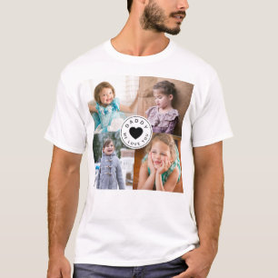 Vater Wir Liebe Sie Schwarzes Herz Kinder 4 Foto C T-Shirt
