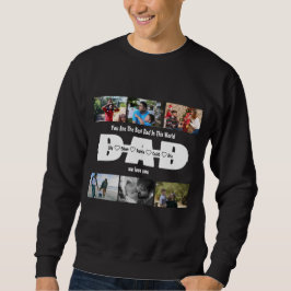 Vater, wir Liebe Sie - Vatertag 6 FotoCollage Sweatshirt