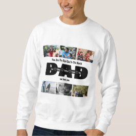 Vater, wir Liebe Sie - Vatertag 6 FotoCollage Sweatshirt