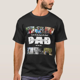 Vater, wir Liebe Sie - Vatertag 6 FotoCollage T-Shirt