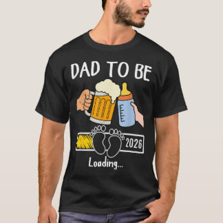 Vater wird 2026 Lustiger neuer Baby-Vater Daddy wi T-Shirt