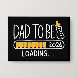 Vater wird 2026 zum Daddy befördert Neuer Vater  Button