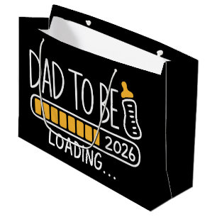 Vater wird 2026 zum Daddy befördert Neuer Vater Große Geschenktüte