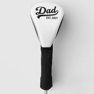 Vater wird 2027 neuer Vater Baby-Ankündigung Golf Headcover