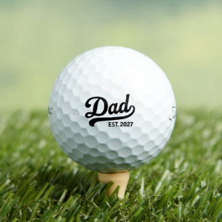 Vater wird 2027 neuer werdender Vater Baby-Ankündi Golfball