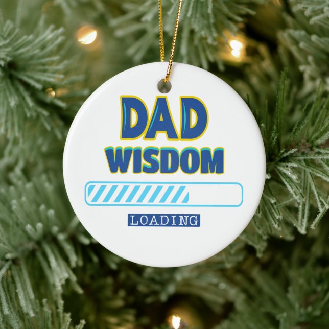 Vater Wisdom Loading Keramik Ornament (Baum)