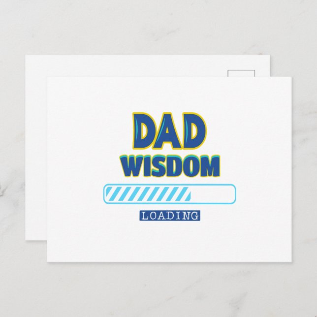 Vater Wisdom Loading Postkarte (Vorne/Hinten)