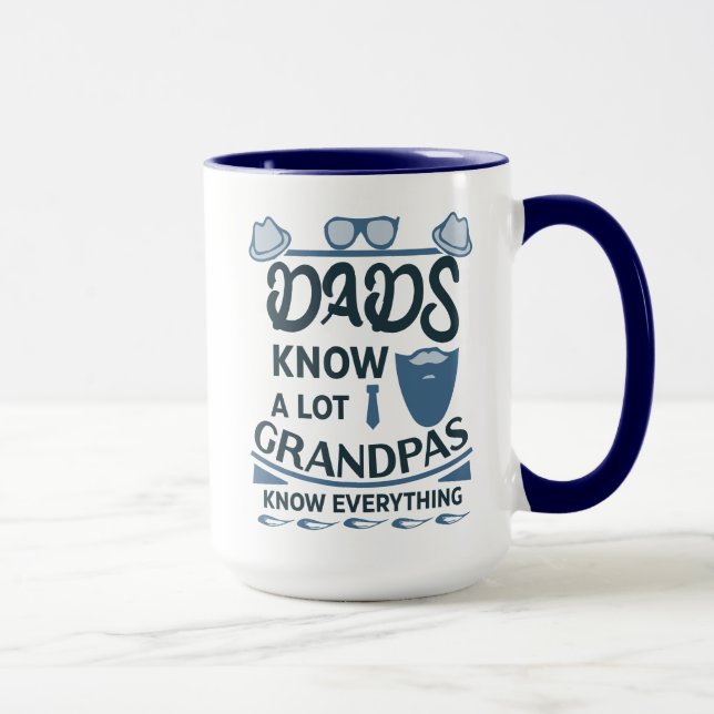 Vater wissen viel, Grandpas wissen alles Tasse (Rechts)