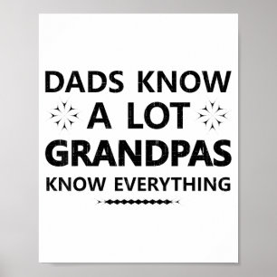 Väter wissen viel Großväter wissen alles Papa Vate Poster
