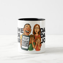 Vater-Witz-Kaffeetasse - Ein neuer Vater-Witz jede Zweifarbige Tasse