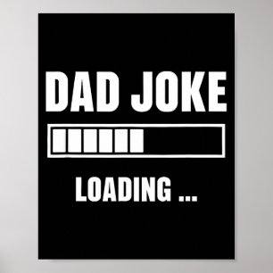 Väter-Witz lädt zum Vatertag Humor Dad Geburtstag Poster
