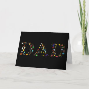 VATER Word Emoji Art Vathers Day Card Karte