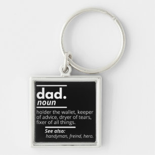 Vater-Wörterbuchdefinition - Funny Vaters Day Gift Schlüsselanhänger