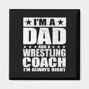 Vater Wrestling Trainer Trainer Vatertag Shirts Gi Magnet