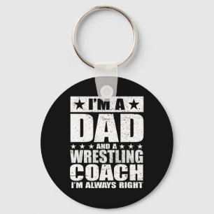 Vater Wrestling Trainer Trainer Vatertag Shirts Gi Schlüsselanhänger