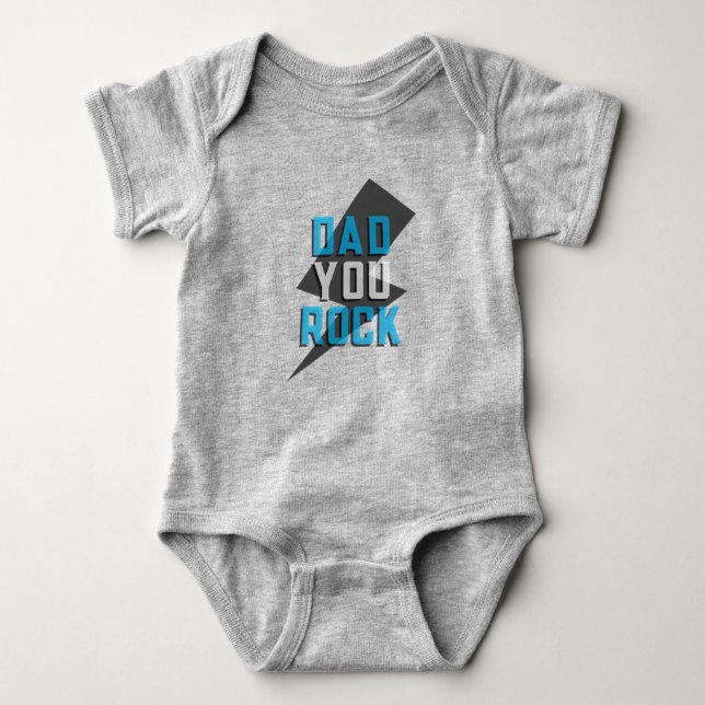 Vater You Rock Baby Bodysuit Baby Strampler (Vorderseite)